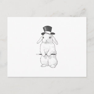 RABBIT MAGICIAN POSTKARTE