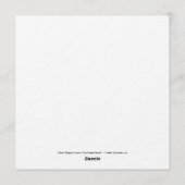 Rabbit, Magpie, Fox and “The Forest’s Secret”  Einladung (Rückseite)