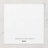 Rabbit, Magpie, Fox and “The Golden Goose Egg” Einladung (Rückseite)