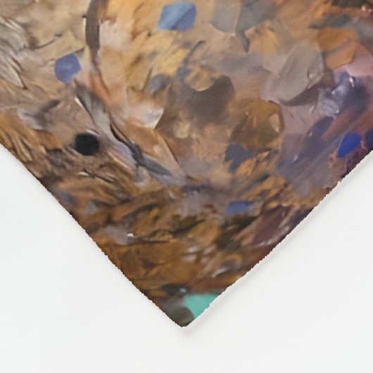 Rabbit, Magpie, Fox and “The Golden Goose Egg” Fleecedecke (Ecke)