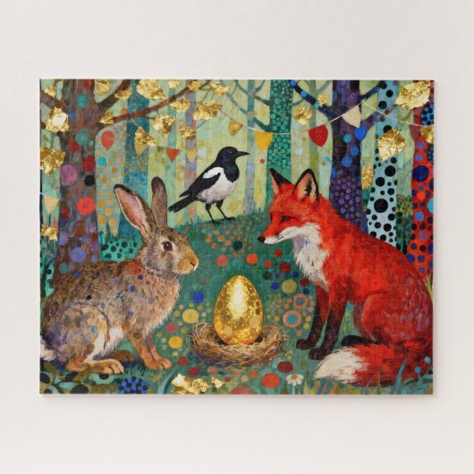 Rabbit, Magpie, Fox and “The Golden Goose Egg” Puzzle (Horizontal)