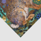 Rabbit, Magpie, Fox and “The Golden Goose Egg” Seidenpapier (Detail)