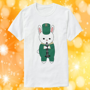 Rabbit Marching Band Klarinette Green Gold T-Shirt