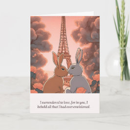 rabbit message happy birthday karte