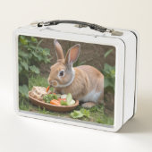 Rabbit Metall Brotdose (Rückseite)