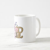 Rabbit & Monkey 「兎と猿」 Kaffeetasse (VorderseiteRechts)