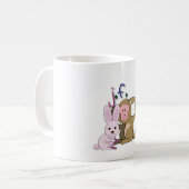 Rabbit & Monkey 「兎と猿」 Kaffeetasse (Vorderseite Links)