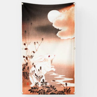RABBIT & MOON JAPANESE DRUCKEN FÜR KINDERBanner Banner