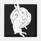 Rabbit Moon Magnet (Vorne)