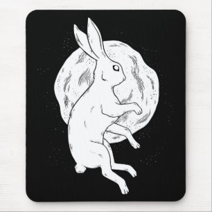 Rabbit Moon Mousepad