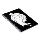 Rabbit Moon Notizblock (Rechte Seite)