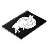 Rabbit Moon Notizblock (Linke Seite)