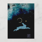 Rabbit Moon Postkarte (Vorderseite)