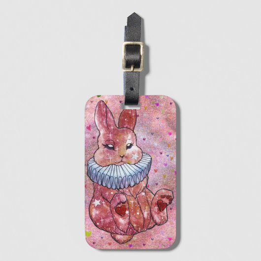 Rabbit named Ladybug Gepäckanhänger (Vorderseite Vertikal)