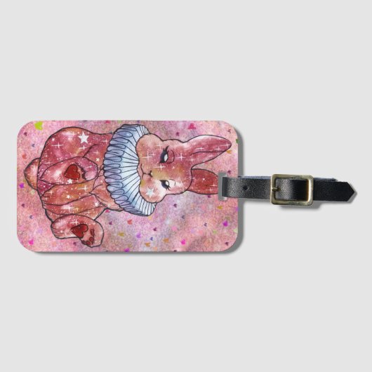 Rabbit named Ladybug Gepäckanhänger (Vorderseite (Horizontal))