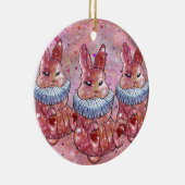 Rabbit named Ladybug Keramik Ornament (Rechts)