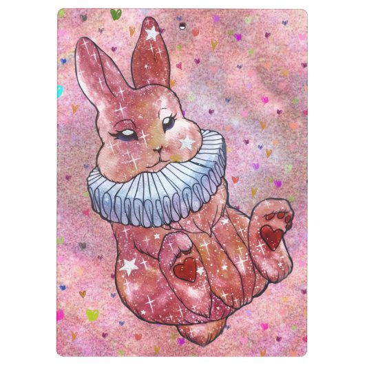 Rabbit named Ladybug Klemmbrett (Rückseite)