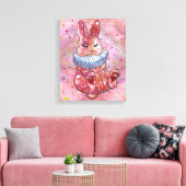 Rabbit named Ladybug Leinwanddruck (Insitu (Wohnzimmer))