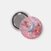 Rabbit named Ladybug Magnet (Vorderseite/Rückseite)