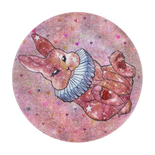 Rabbit named Ladybug Schneidebrett (Vorderseite)