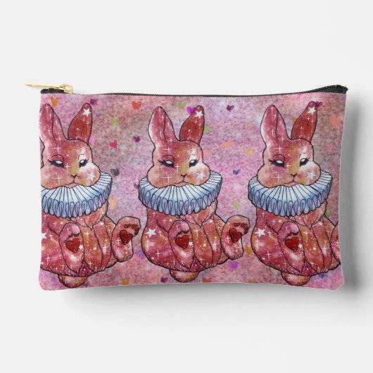 Rabbit named Ladybug Zubehörtasche (Vorderseite)
