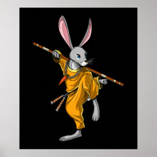 Rabbit Ninja Poster