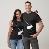 Rabbit on a Leash Bunny Hare Pet Animal Cute T-Shirt (Unisex)