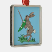 Rabbit Ornament Aus Metall (Rechts)