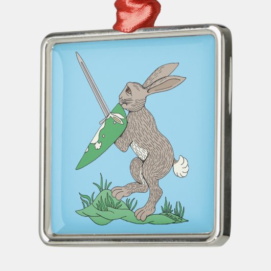 Rabbit Ornament Aus Metall (Links)