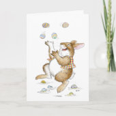 Rabbit-Osterkarte Karte (Vorderseite)