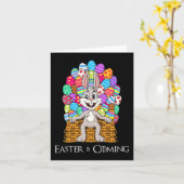 Rabbit Osterkorb Ei Throne Fun Boys Girls Kind Karte (Gelbe Blume)