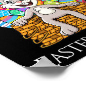 Rabbit Osterkorb Ei Throne Fun Boys Girls Kind Poster (Ecke)