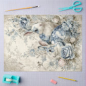 Rabbit Pair Two Tissue Paper Seidenpapier (Basteln)