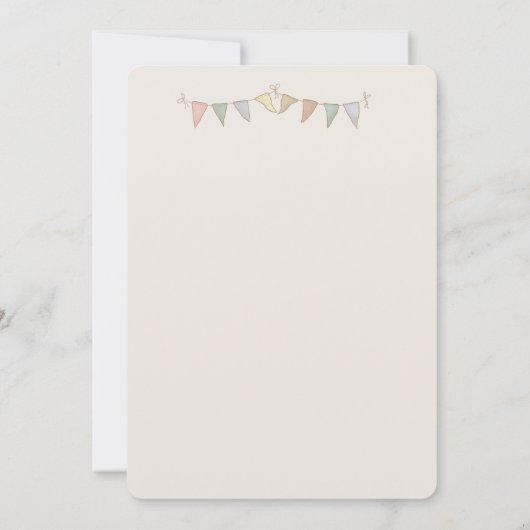 Rabbit Peter Baby Dusche Einladung (Rückseite)