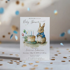Rabbit Peter Baby Dusche Einladung
