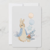 Rabbit Peter Baby Dusche Sein a Boy Einladung (Rückseite)