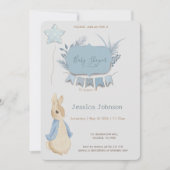 Rabbit Peter Baby Dusche Sein a Boy Einladung (Vorderseite)