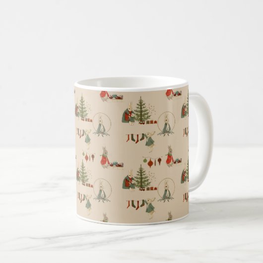 Rabbit Peter Christmas Tasse (VorderseiteRechts)