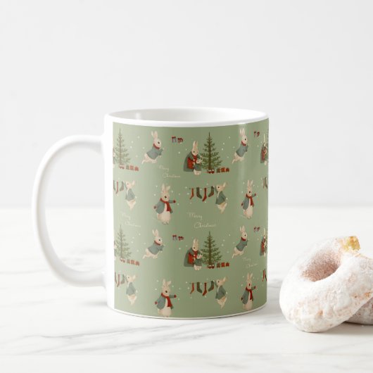 Rabbit Peter Christmas Tasse (Mit Donut)