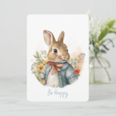 Rabbit Peter Feiertagskarte (Stehend Vorderseite)