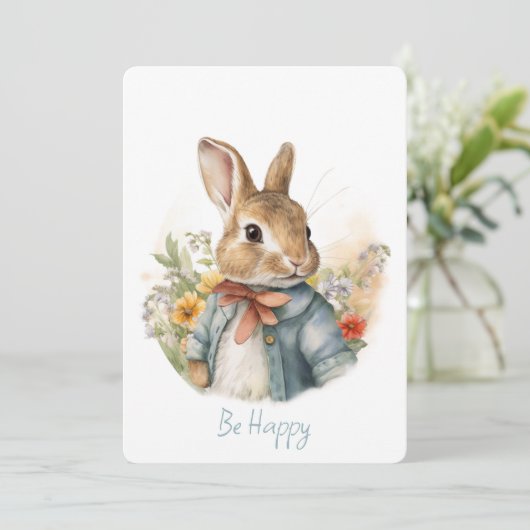 Rabbit Peter Feiertagskarte (Stehend Vorderseite)