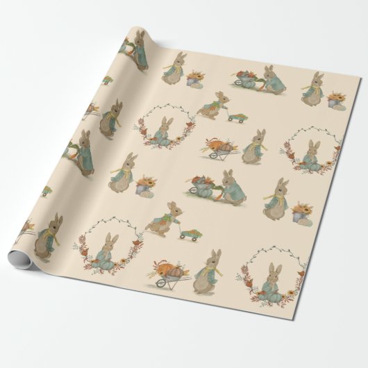 Rabbit Peter Herbstwrapping Papier Geschenkpapier (Ungerollt)