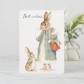 Rabbit Peter Mother`s Day Card Feiertagskarte (Stehend Vorderseite)