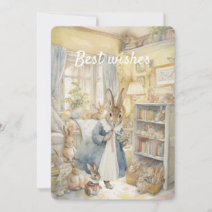 Rabbit Peter Mother`s Day Card Feiertagskarte