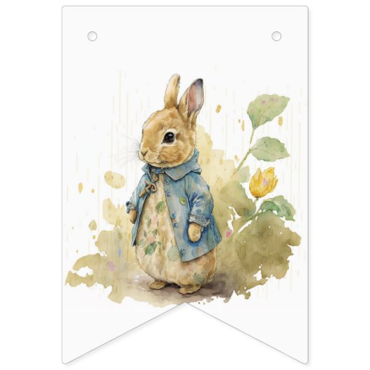 Rabbit Peter Party Jagdfahnen Wimpelkette (Erste Fahne)