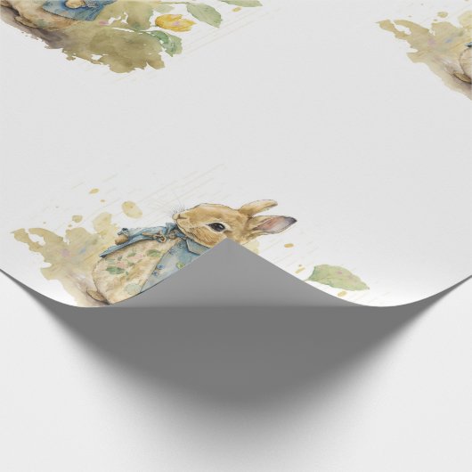 Rabbit Peter Party Wrapping Paper Geschenkpapier (Ecke)