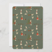 Rabbit Peter Weihnachten 1. Geburtstag Einladung (Rückseite)