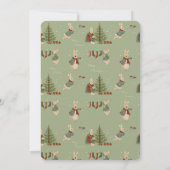 Rabbit Peter Weihnachten 1. Geburtstag Einladung (Rückseite)