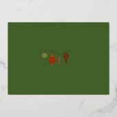 Rabbit Peter Weihnachtskarte Folien Feiertagskarte (Rückseite)