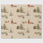 Rabbit Peter Weihnachtswrapping Paper Geschenkpapier (Flach)